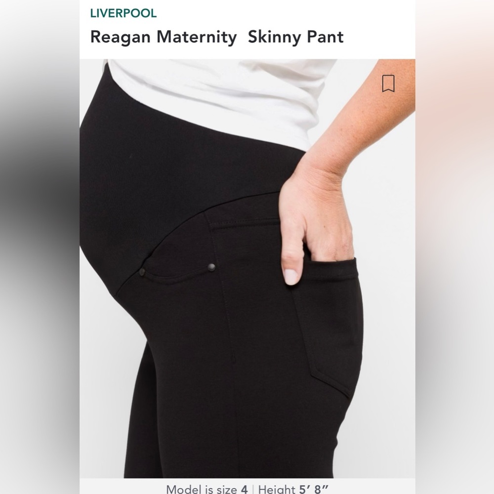 NWT Liver Pool Maternity Skinny Pant “Reagan”